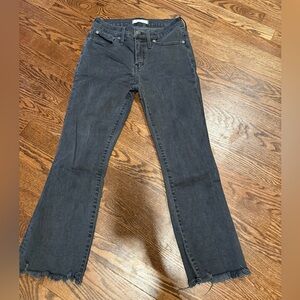 Madewell Women's Dark Gray Flare Jeans